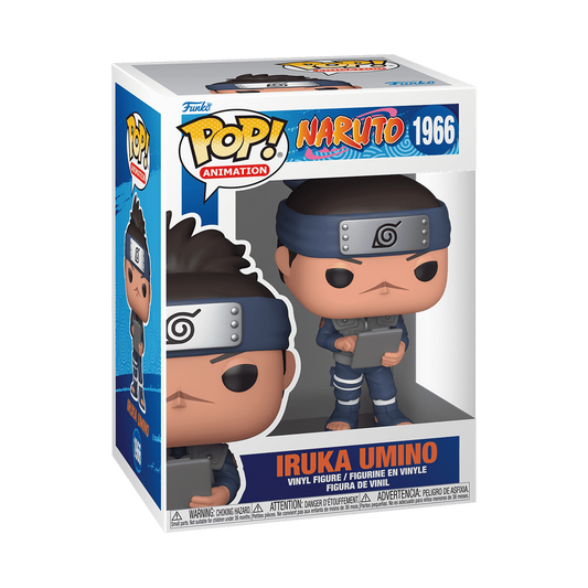Funko Pop! Naruto Iruka Umino vinyl figure packaging on a white background