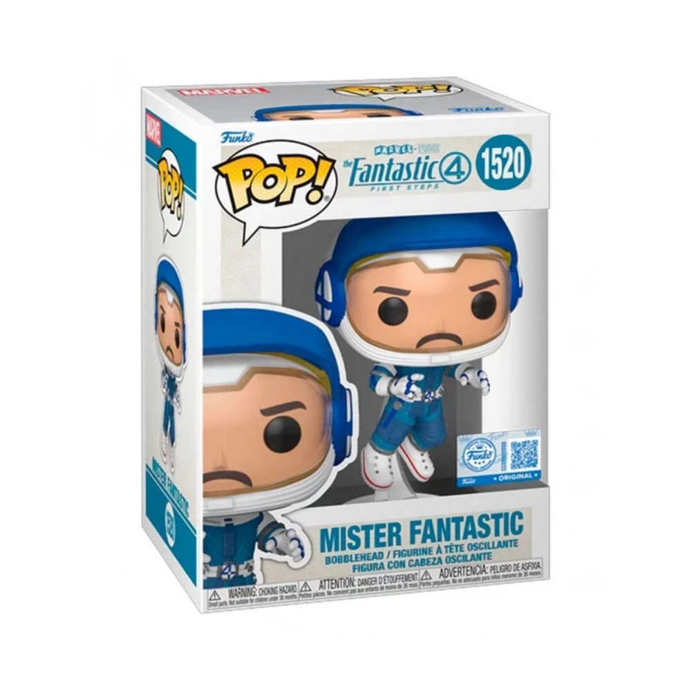 Funko Pop! vinyl figure packaging for Mister Fantastic from Fantastic Four series