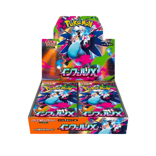Pokémon trading card game booster pack with colorful design and character illustration.