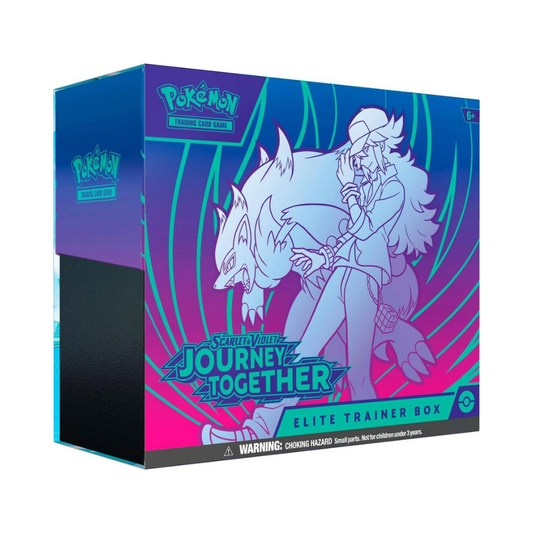 Pokémon trading card game elite trainer box with character illustration on a white background