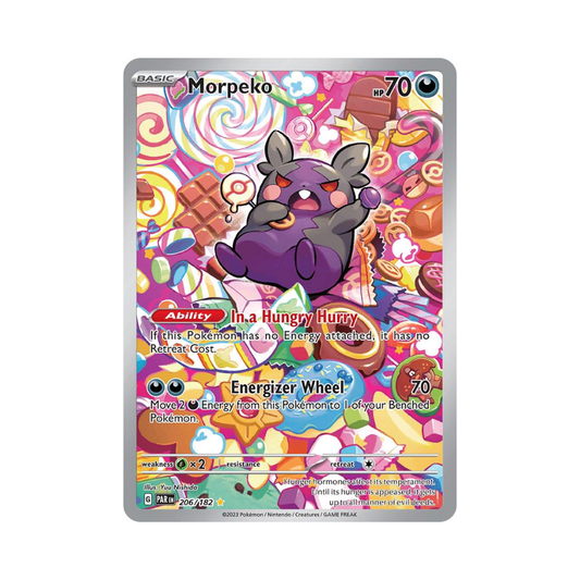 Morpeko 206/182 Illustration Rare - Paradox Rift - Pokemon Single Card