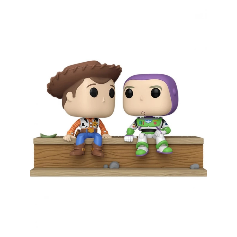 Funko Pop! vinyl figures of Woody and Buzz from Toy Story in their packaging. Malta