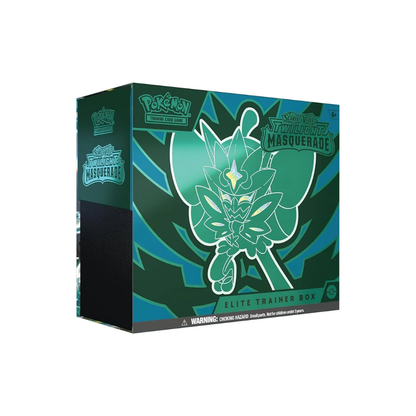 Pokémon Elite Trainer Box with character design on a white background