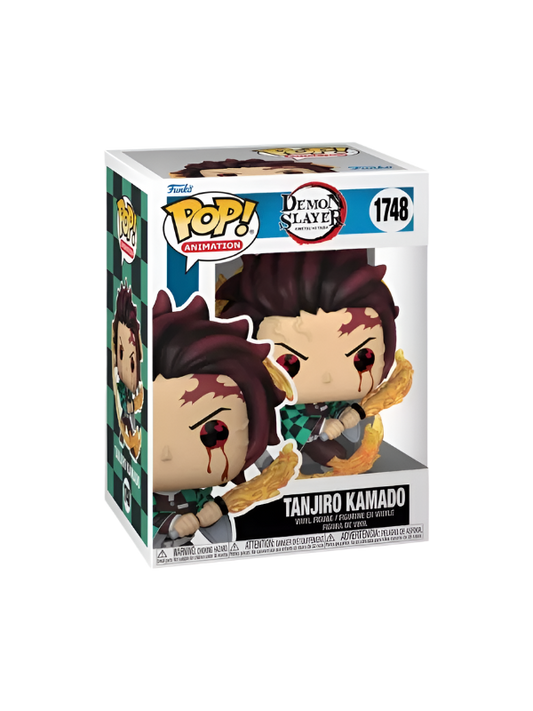 Funko Pop! vinyl figure packaging of Tanjiro Kamado from Demon Slayer on a white background